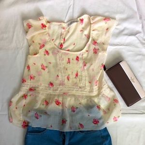 Abercrombie S floral lace top